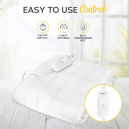 Monhouse Premium Fleece Electric Blanket - Heated Under Blanket, 3 Heat Settings, Fitted Heated Mattress Cover - King 137X165Cm - thumbnail 4