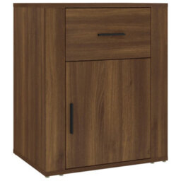 Berkfield Bedside Cabinet Brown Oak 50X36X60 Cm Engineered Wood - thumbnail 2