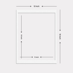 Ak Frames 12X16 White Picture Mounts To Fit 14X11 Aperture Size - Mount Board Only (No Frame Included) - thumbnail 3