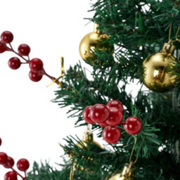 Living And Home Mini Desktop Christmas Tree With Fairy Lights, 30Cm W X 53Cm H - thumbnail 6