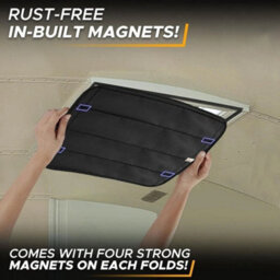 Black Rv Window Shade Skylight Cover Shade Foldable Rv Vent Sun Shade Curtain Vent - thumbnail 5