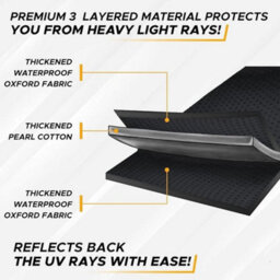 Black Rv Window Shade Skylight Cover Shade Foldable Rv Vent Sun Shade Curtain Vent - thumbnail 4