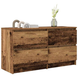 Berkfield Tv Cabinet Old Wood 100X35X54 Cm Engineered Wood - thumbnail 4