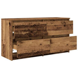 Berkfield Tv Cabinet Old Wood 100X35X54 Cm Engineered Wood - thumbnail 5