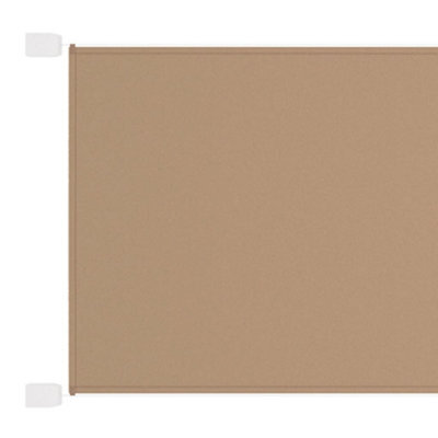 Berkfield Vertical Awning Taupe 140X600 Cm Oxford Fabric - image 1