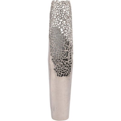 Buttercup Farm Apo Coral Large Vase - Aluminium - L22 X W22 X H115 Cm - Silver - image 1