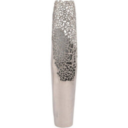 Buttercup Farm Apo Coral Large Vase - Aluminium - L22 X W22 X H115 Cm - Silver