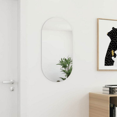 Walplus Glass Mirror 80X40 Cm - Frameless Wall Mirror For Bedroom, Living Room, Dressing Room - image 1