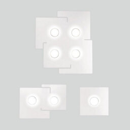 Luminosa Lighting Luminosa Square Lifestyle Surface Mounted Ceiling Light - White Finish, 2X Gx53 - thumbnail 2