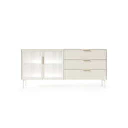 Arte Elegant Cashmere Sideboard Cabinet 181Cm - Ambient Led, Drawer Storage - thumbnail 4