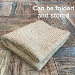 Second Nature Online Tarkarli Natural Rug Cotton Textured And Hand Woven 90 Cm X 150 Cm - thumbnail 5