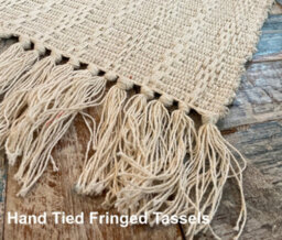 Second Nature Online Tarkarli Natural Rug Cotton Textured And Hand Woven 90 Cm X 150 Cm - thumbnail 7