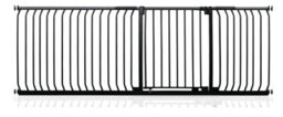 Safetots Elite Pressure Safety Gate, 216Cm - 225Cm, Matt Black, Pressure Fit Stair Gate - thumbnail 1