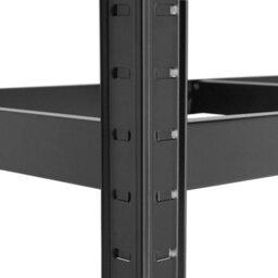 5 Tier Black Metal Garage Shelving Unit Extra Wide Storage Shed Shelves Racking - thumbnail 4