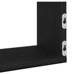Walplus Wall Shelves 3 Pcs Black Oak 80X18X18 Cm Engineered Wood - thumbnail 9
