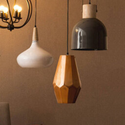 Orsina Aluminum Copper Finish Large Pendant Light, Ceiling Pendant Light For Dining Room, Lounge - thumbnail 4