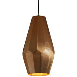 Orsina Aluminum Copper Finish Large Pendant Light, Ceiling Pendant Light For Dining Room, Lounge - thumbnail 2