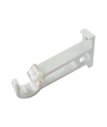 13 - 16mm   Heart End Metal Curtain Pole Set - Cream - thumbnail 2