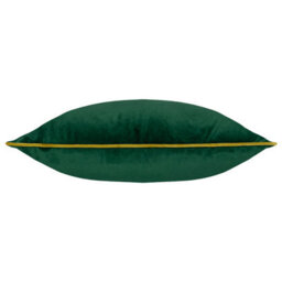 furn. Furn Meridian Velvet Piped Feather Filled Cushion, Emerald/moss, 55 X 55Cm - thumbnail 2