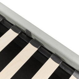 Beliani Ottoman Bed Velvet Bousse 180 X 200 Cm (Eu Super King) Light Grey - thumbnail 8