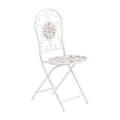 Orsina Industrial Design Cream Powder Coated Metal Chair, Comfortable Design Dining Chair For Entertaining Guests - image 1