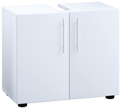 Vcm Wooden Underfloor Cabinet Flandu Ll Swivel Doors - image 1
