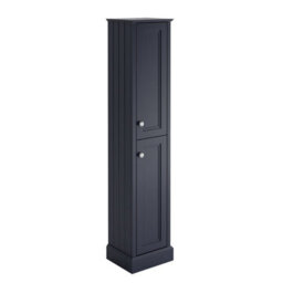 Plum&clay Fairmont Blue Grey Traditional Floor Standing Bathroom Storage Cabinet Tall Storage Unit - thumbnail 2