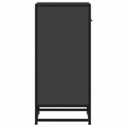 Berkfield Sideboard Black 35.5X35X76 Cm Engineered Wood And Metal - thumbnail 6