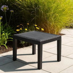 Outdoor Garden Rattan Effect Coffee Table Patio Plastic Weather Resistant - thumbnail 3