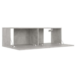 Berkfield Tv Cabinet Concrete Grey 100X30X30 Cm Engineered Wood - thumbnail 5