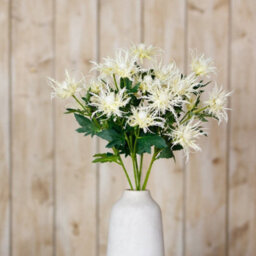 Wyld Haus Set Of 3 Cream Sea Holly Artificial Flowers 670mm Tall Faux Stems For Home Décor - thumbnail 4