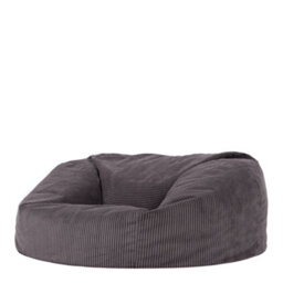 icon Soul Giant Corduroy Bean Bag Charcoal Grey 2-Seater Bean Bag Chair - thumbnail 4