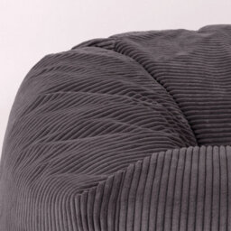icon Soul Giant Corduroy Bean Bag Charcoal Grey 2-Seater Bean Bag Chair - thumbnail 5
