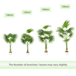 MCC Direct Artificial Plant Fan Palm Tree Indoor House Plant 100 Cm - thumbnail 4