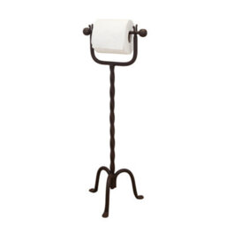 Dibor Vintage Style Iron Antique Toilet Paper Holder Freestanding Bathroom Toilet Roll Holder - thumbnail 2