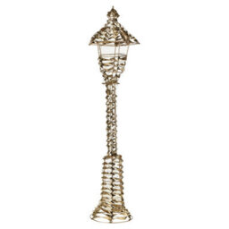Urbn-Living Urbnliving 90Cm Tall Gold Lamp Post 300 Led Fairy Lights Indoor Outdoor Xmas Lantern Decoration - thumbnail 4