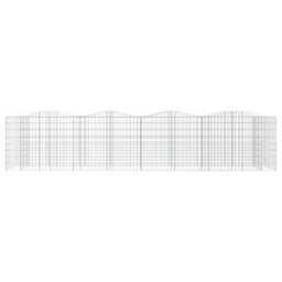 Berkfield Arched Gabion Raised Bed 400X100X100 Cm Galvanised Iron - thumbnail 3