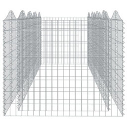 Berkfield Arched Gabion Raised Bed 400X100X100 Cm Galvanised Iron - thumbnail 4