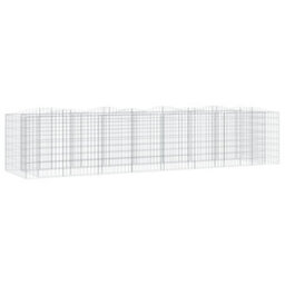 Berkfield Arched Gabion Raised Bed 400X100X100 Cm Galvanised Iron - thumbnail 2