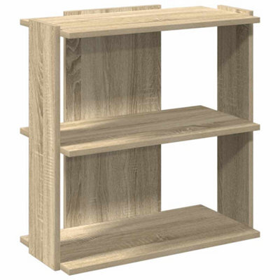 Berkfield Elegant Bookcase 3-Tier Sonoma Oak 60X30X60 Cm Engineered Wood - image 1
