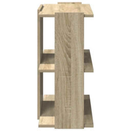 Berkfield Elegant Bookcase 3-Tier Sonoma Oak 60X30X60 Cm Engineered Wood - thumbnail 4