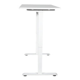 Dellonda Single Motor Height Adjustable Electric Sit & Stand Office Desk - White - thumbnail 8