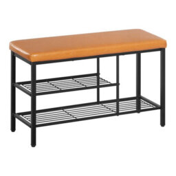 Shoe Bench Stool Shoe Cabinet Storage Rack With Seat Cabinet Bench Rack - Brown - thumbnail 5