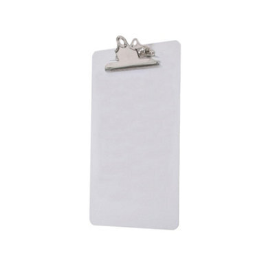 Secodir Seco A4 Acrylic Document Clipboard With Hook, Strong And Weatherproof For School, Office, Hospital And Warehouse - White - image 1