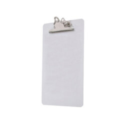 Secodir Seco A4 Acrylic Document Clipboard With Hook, Strong And Weatherproof For School, Office, Hospital And Warehouse - White