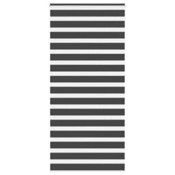 Berkfield Zebra Blind Black 100X230 Cm Fabric Width 95.9 Cm Polyester
