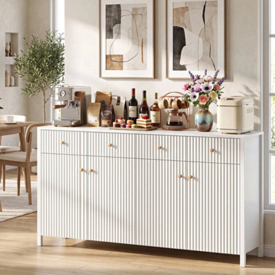 160Cm Sideboard Buffet Cabinet Large Storage Organizer Accent Coffee Bar Station - image 1
