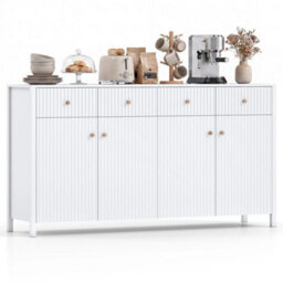 160Cm Sideboard Buffet Cabinet Large Storage Organizer Accent Coffee Bar Station - thumbnail 3