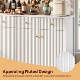 160Cm Sideboard Buffet Cabinet Large Storage Organizer Accent Coffee Bar Station - thumbnail 5