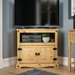 Lassic Vida Designs Corona Solid Pine Corner Tv Unit Stand - thumbnail 3